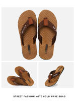 Nuevas chanclas antideslizantes para hombre, ropa exterior, zapatillas geniales de playa eva, sandalias casuales - details 12