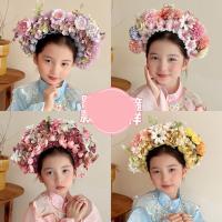 Tocado de flores con cabeza de Quanzhou, guirnalda de flores de estilo étnico, accesorios para el cabello, accesorios de fotografía - details 4