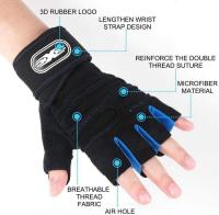 Guantes De Ejercicio Para Hombres Y Mujeres Con Encaje En La Muñeca Medio Dedo Para Levantamiento De Pesas Deporte Ciclismo Motociclista Gimnasio - details 2