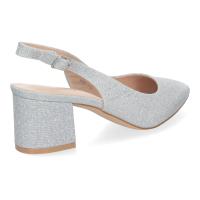 PuntoSalao Zapatos plateados de tacón bajo cómodo para fiesta mujer YK261 para tus eventos y celebraciones - details 2