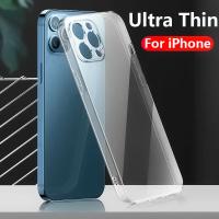 Funda de TPU transparente ultrafina para iPhone 16 Pro Max 15 14 13 11 12 Pro Max Plus Mini X XR XS Max Funda de silicona transparente - details 0