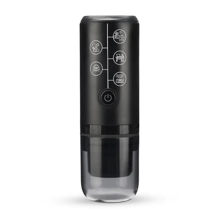 Cafetera Portátil de Viaje para Auto y Hogar, Cafetera 2 en 1 para Cápsulas y Café Molido, Compatible con Nespresso o Dolce Gusto - 1
