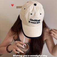 Gorra con letras bordadas, gorra de béisbol con punto ondulado y protección solar de Hip Hop, gorra de algodón de estilo coreano con visera para exteriores - details 8