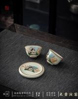 La apertura exclusiva de Ru Kiln Master Personal puede aumentar el regalo de una sola taza de té Kung Fu China-Chic de alta gama - details 9