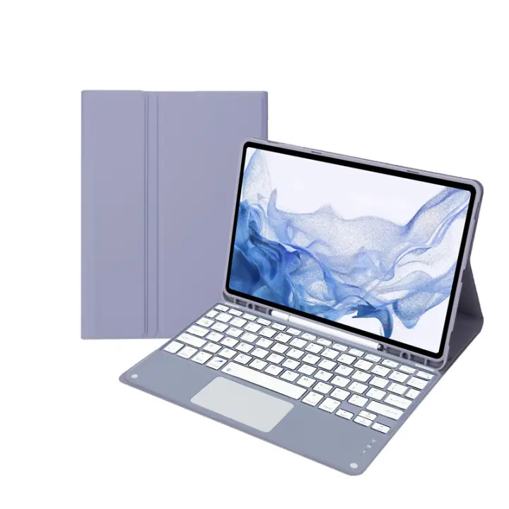 Funda con teclado magnético para iPad 9, cubierta con panel táctil de 10,2 pulgadas, para iPad 7, 8, 10,2 pulgadas - 1