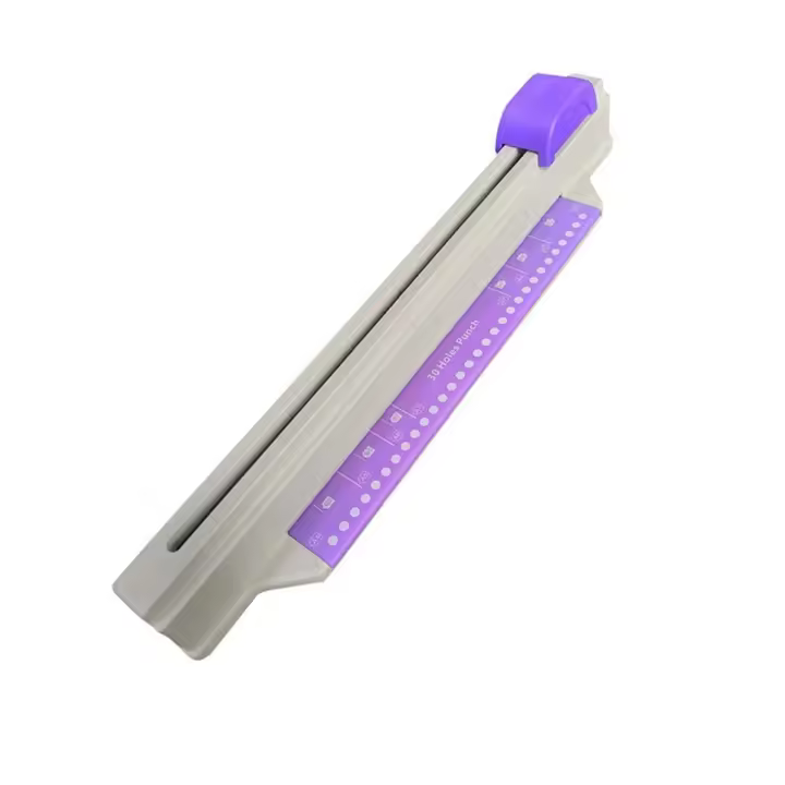 Perforadora de Papel de Luz Ligera de 30 Agujeros Ajuste para A4 B5 A5 A7 B7 A6 B6 - 1