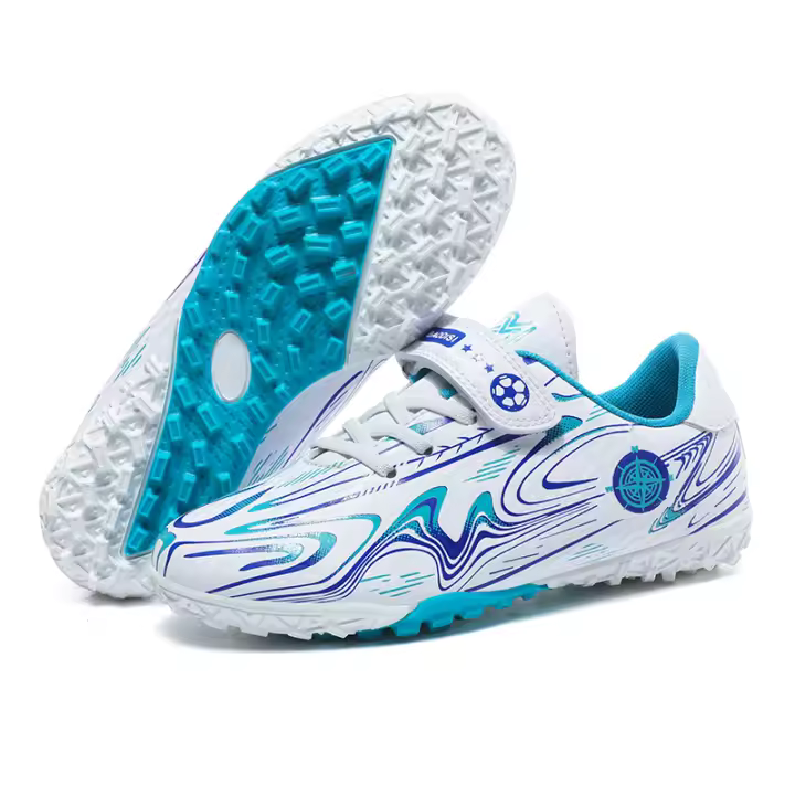 Tacos de fútbol para niños y niñas, zapatillas de fútbol para interiores y exteriores, zapatos para niños grandes - 1