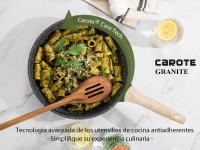CAROTE-Sartenes Antiadherentes de 20cm con Tapa, Sartén de inducción, Mango Robusto, Apta Para Todo Tipo de Cocina, Libre de PFOA - details 0