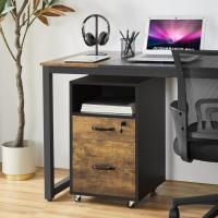 Cajonera de Escritorio Móvil con 2 Cajones Organizador de Archivos A4 Seguro y Llave - details 21