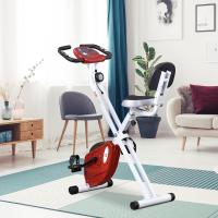 Bicicleta Estática Plegable 8 Niveles Resistencia Magnética Bicicleta Vertical con Volante de Inercia X-Bike Ritmo Cardíaco Pulsómetro Asiento Ajustable Carga 110 kg - details 1