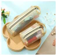 Bolsa de malla para cosméticos, neceser de viaje para maquillaje y artículos de tocador, neceser de baño para mujer, estuche de almacenamiento portátil para brochas de lápiz labial, novedad - details 7
