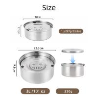 Cuenco flotante antideslizante de acero inoxidable 304 para mascotas: alimentador de agua y comida a prueba de derrames con diseño resistente para perros - details 0