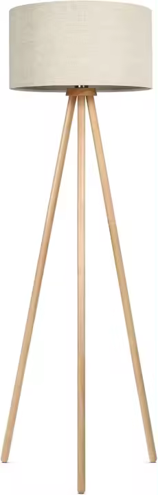 Lámpara de pie vertical de madera con trípode extraíble para sala de estar, dormitorio, estudio. - 1