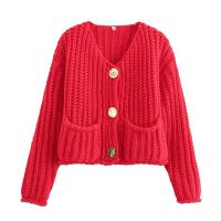 BUNO-Chaleco de punto sin mangas para mujer, ropa de botón, suéter elegante, camisetas sin mangas informales - details 27