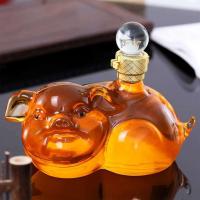 Novelty Pig Shaped Whisky Decanter for Home Kitchen Restaurant Liquor Tools
