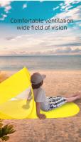 Carpa de playa para acampar con protección solar para exteriores, sin necesidad de construir, carpa de playa de apertura rápida, carpa de playa con forma de zapatilla azul - details 12