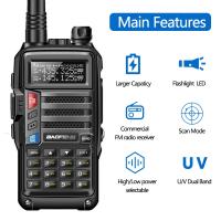 UV-5R Plus-walkie-talkie de 15W, dispositivo con cargador USB, transceptor de largo alcance de 16 KM, UHF, VHF, Radio Ham, UV 5R, Radio bidireccional para caza - details 2
