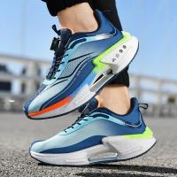 Zapatos para correr con hebilla giratoria para hombre, zapatillas gruesas a la moda para mujer, calzado para correr con parte inferior gruesa Unisex, calzado sin cordones para exteriores para niños - details 9