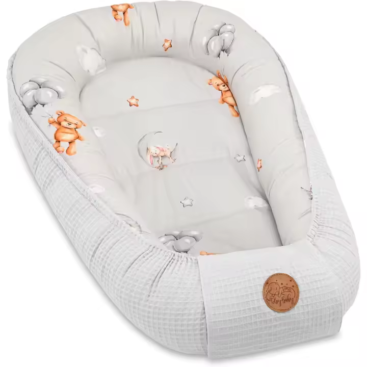 Nido recién nacido 90x50 cm - cuna absorbente/cuna de bebé peluche cálido nido/cama ideal - 1