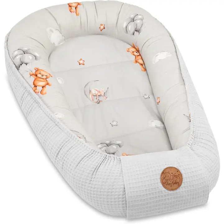 Nido recién nacido 90x50 cm - cuna absorbente/cuna de bebé peluche cálido nido/cama ideal - 1