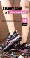 Zapatos de seguridad con botón giratorio para mujer, zapatillas de trabajo con punta de acero, zapatos indestructibles, botas de trabajo a prueba de pinchazos, zapatillas con cojín para mujer - details 13