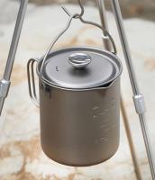 Tiartisan - Mango plegable de titanio, prensa francesa, cafetera cubierta para colgar, utensilios de cocina para acampar al aire libre, taza de agua - details 14