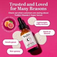 TruSkin Super suero de vitamina C - niacinamida, retinol, ácido hialurónico y salicílico - suero antienvejecimiento todo en uno para la cara - mejora la apariencia de las manchas oscuras, firmeza para una piel más brillante, 2 fl oz - details 11