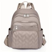 Mochila Vintage Gran Capacidad para Mujer - Bolso Casual de Nylon Ligero, Correas Ajustables, Cierre de Cremallera - details 0