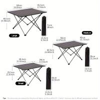 1 mesa plegable de aleación de aluminio 7050, mesa plegable resistente a los arañazos, adecuada para acampar al aire libre. - details 8