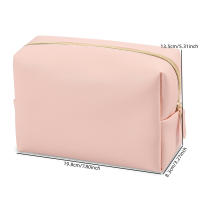 Bolso De Cosméticos Para Mujer Impermeable PU Cuero Monedero De Maquillaje Portátil Organizador De Viaje Estuche De Almacenamiento De Toallitas - details 6