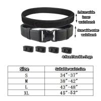 Cinturón táctico 2 en 1, hebilla de liberación rápida, cinturones MOLLE para hombre, ancho 5CM - details 1