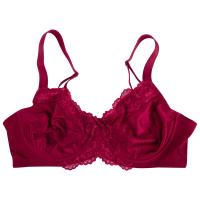 sujetadores con aros para mujer, minimizador Floral de encaje, cobertura completa, sin relleno, sin forro, soporte cómodo para el día a día - details 18