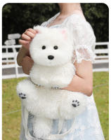 West Highland muñeca de simulación linda muñeca de perro de peluche al por mayor embalaje de caja de color de entrega de una pieza - details 5