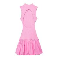 Mini Vestido de Moda para Mujer Sin Mangas, Collage, Listo para Playa y Fiesta de Noche - details 35