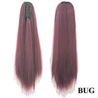 Accesorios para el cabello de fibra resistente al calor para mujer, extensión de cabello, cola de poni, peluca larga y recta, pinza para cola de caballo - details 6