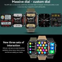 MK66 Smartwatch Reloj para hombre anticaída para exteriores Rastreador de ejercicios IP68 Impermeable Llamada Bluetooth Batería grande Reproducción de música Reloj inteligente deportivo - details 7