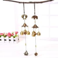 Campana de viento antigua de cobre para patio, jardín, decoración de vida al aire libre, campanas de viento de Metal, regalo, 1 Uds. - details 0