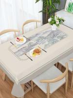 Manteles rectangulares modernos y sencillos, manteles impermeables resistentes a las arrugas para decoraciones de fiestas de Navidad y bodas - details 4