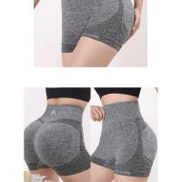 Pantalones cortos deportivos para mujer, novedad, ciclismo, trotar, Fitness, cintura alta, Push Up, pantalones cortos de gimnasio, mallas, ropa de Yoga para mujer, nuevo - details 17