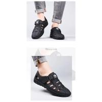 Sandalias de verano para hombre, zapatos suaves de cuero, antideslizantes, Punta cerrada, transpirables, secado rápido - details 3