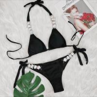 Bikini Sexy de Lujo con Diamantes de Imitación Color Sólido, Divisible, Accesorios de Cadena de Metal - details 30