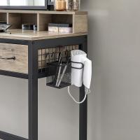 Tocador con Espejo Plegable de 3 Piezas Soporte para Secador de Cabello - details 4
