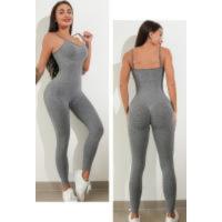 Mono de yoga sin costuras Mujer Correa de espagueti Ocio Entrenamiento Gimnasio Leggings Sujetador acolchado Monos de una pieza - details 16