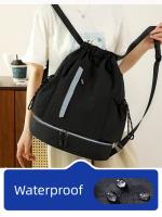 Bolsa deportiva ligera con cordón, impermeable, de gran capacidad, para Fitness, con correas ajustables de separación en seco y húmedo - details 6