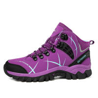 Zapatos de senderismo al aire libre para mujer, botines antideslizantes, zapatillas de escalada de montaña, calzado para acampar y escalar - details 6