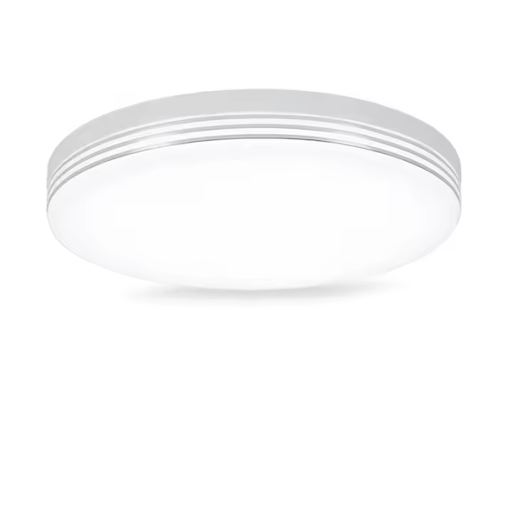 Lámpara de techo Led redonda con marco plateado, iluminación de brillo blanco Natural, 24W, 36W, 48W, luces de techo para decoración de dormitorio y sala de estar - 1