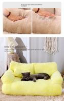 Sofá de lujo para mascotas, cama cálida supersuave para gatos, desmontable, lavable, antideslizante para perros pequeños, gatos, gatitos, suministros para mascotas - details 3