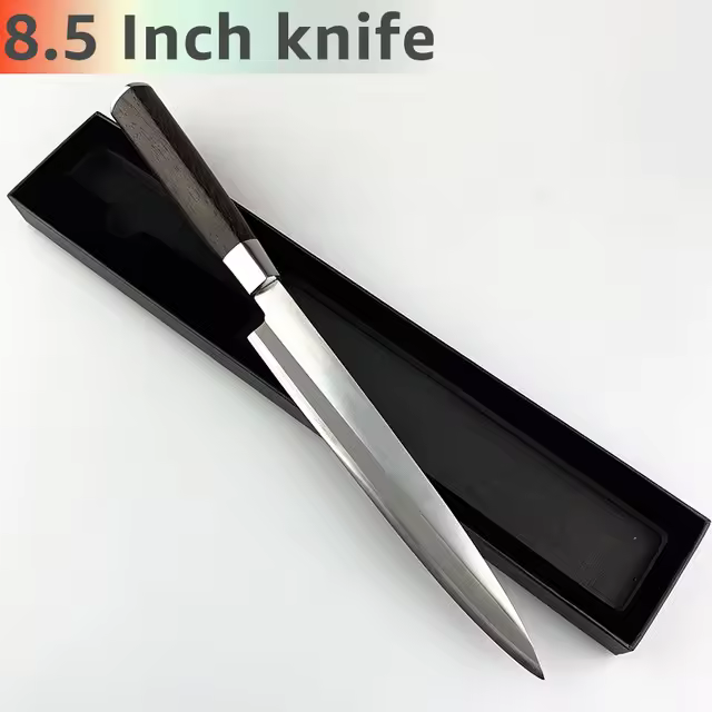 Cuchillo de Sashimi de Acero Inoxidable de Alto Carbono 7CR17 Cocina y Carne, Ideal para Pescado - 1