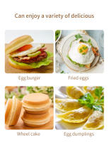 Walfos 2/4 Hole Non-Stick Frying Pan Thickened Omelet Pans Egg Burger Pancake Pot Ham Steak Pots Breakfast Maker Cookware - details 3