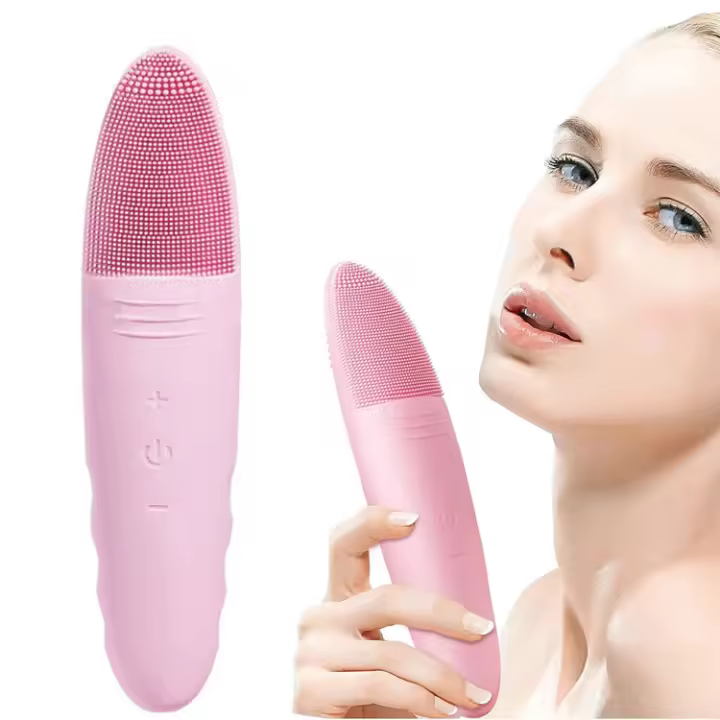 Cepillo de limpieza facial con vibración ultrasónica recargable por USB de limpieza profunda facial impermeable IPX7 - 1
